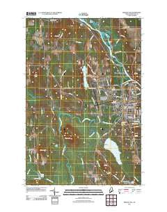 Presque Isle Maine Historical topographic map, 1:24000 scale, 7.5 X 7.5 Minute, Year 2011