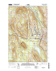 Presque Isle Maine Current topographic map, 1:24000 scale, 7.5 X 7.5 Minute, Year 2014