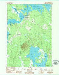 Princeton Maine Historical topographic map, 1:24000 scale, 7.5 X 7.5 Minute, Year 1990