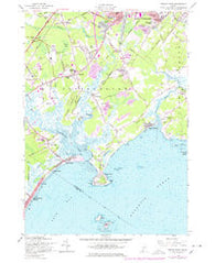 Prouts Neck Maine Historical topographic map, 1:24000 scale, 7.5 X 7.5 Minute, Year 1957