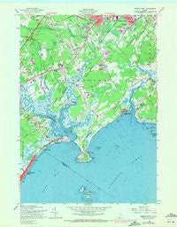 Prouts Neck Maine Historical topographic map, 1:24000 scale, 7.5 X 7.5 Minute, Year 1957