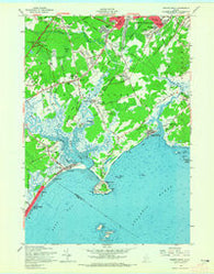 Prouts Neck Maine Historical topographic map, 1:24000 scale, 7.5 X 7.5 Minute, Year 1957