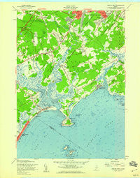 Prouts Neck Maine Historical topographic map, 1:24000 scale, 7.5 X 7.5 Minute, Year 1959