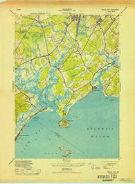 Prouts Neck Maine Historical topographic map, 1:24000 scale, 7.5 X 7.5 Minute, Year 1944
