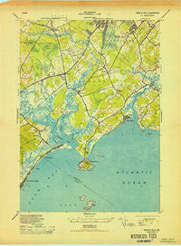 Prouts Neck Maine Historical topographic map, 1:24000 scale, 7.5 X 7.5 Minute, Year 1944