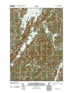 Purgatory Maine Historical topographic map, 1:24000 scale, 7.5 X 7.5 Minute, Year 2011