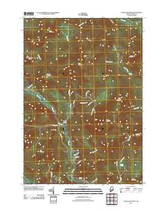 Puzzle Mountain Maine Historical topographic map, 1:24000 scale, 7.5 X 7.5 Minute, Year 2011