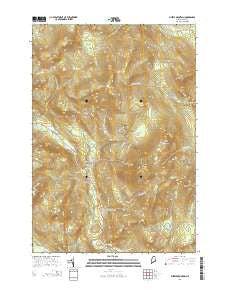 Puzzle Mountain Maine Current topographic map, 1:24000 scale, 7.5 X 7.5 Minute, Year 2014