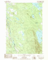 Quillpig Mountain Maine Historical topographic map, 1:24000 scale, 7.5 X 7.5 Minute, Year 1987