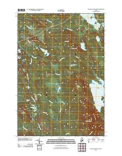 Quillpig Mountain Maine Historical topographic map, 1:24000 scale, 7.5 X 7.5 Minute, Year 2011