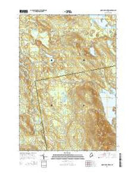 Quillpig Mountain Maine Current topographic map, 1:24000 scale, 7.5 X 7.5 Minute, Year 2014
