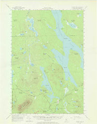 Ragged Lake Maine Historical topographic map, 1:62500 scale, 15 X 15 Minute, Year 1954