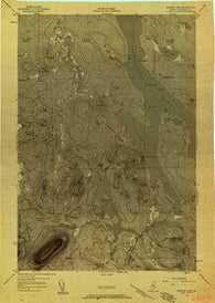 Ragged Lake Maine Historical topographic map, 1:48000 scale, 15 X 15 Minute, Year 1954