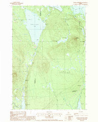 Ragged Mountain Maine Historical topographic map, 1:24000 scale, 7.5 X 7.5 Minute, Year 1988