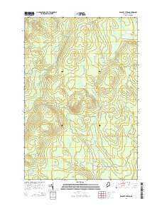 Ragmuff Stream Maine Current topographic map, 1:24000 scale, 7.5 X 7.5 Minute, Year 2014