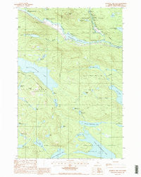 Rainbow Lake East Maine Historical topographic map, 1:24000 scale, 7.5 X 7.5 Minute, Year 1988