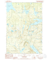 Rainbow Lake West Maine Historical topographic map, 1:24000 scale, 7.5 X 7.5 Minute, Year 1988