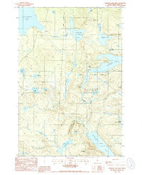 Rainbow Lake West Maine Historical topographic map, 1:24000 scale, 7.5 X 7.5 Minute, Year 1988
