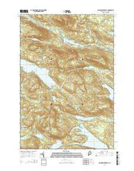 Rainbow Lake East Maine Current topographic map, 1:24000 scale, 7.5 X 7.5 Minute, Year 2014