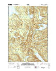 Rainbow Lake West Maine Current topographic map, 1:24000 scale, 7.5 X 7.5 Minute, Year 2014