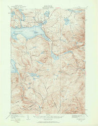 Rangeley Maine Historical topographic map, 1:62500 scale, 15 X 15 Minute, Year 1949