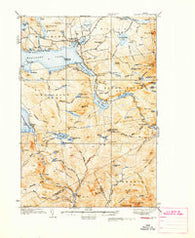 Rangeley Maine Historical topographic map, 1:62500 scale, 15 X 15 Minute, Year 1933
