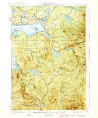 Rangeley Maine Historical topographic map, 1:62500 scale, 15 X 15 Minute, Year 1939