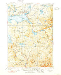 Rangeley Maine Historical topographic map, 1:62500 scale, 15 X 15 Minute, Year 1939