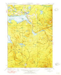 Rangeley Maine Historical topographic map, 1:62500 scale, 15 X 15 Minute, Year 1949