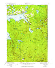 Rangeley Maine Historical topographic map, 1:62500 scale, 15 X 15 Minute, Year 1949