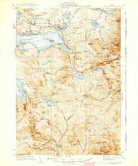 Rangeley Maine Historical topographic map, 1:62500 scale, 15 X 15 Minute, Year 1939