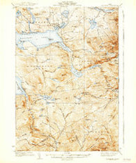Rangeley Maine Historical topographic map, 1:62500 scale, 15 X 15 Minute, Year 1939
