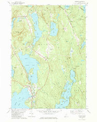 Raymond Maine Historical topographic map, 1:24000 scale, 7.5 X 7.5 Minute, Year 1981