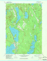 Raymond Maine Historical topographic map, 1:24000 scale, 7.5 X 7.5 Minute, Year 1981