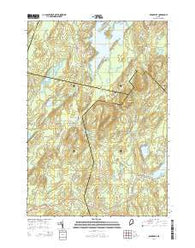 Razorville Maine Current topographic map, 1:24000 scale, 7.5 X 7.5 Minute, Year 2014