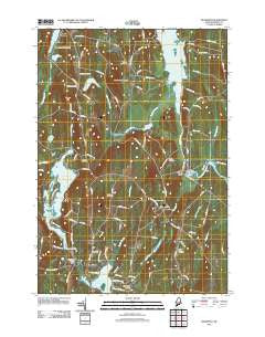 Readfield Maine Historical topographic map, 1:24000 scale, 7.5 X 7.5 Minute, Year 2011