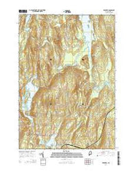 Readfield Maine Current topographic map, 1:24000 scale, 7.5 X 7.5 Minute, Year 2014