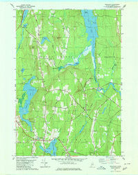 Readfield Maine Historical topographic map, 1:24000 scale, 7.5 X 7.5 Minute, Year 1980