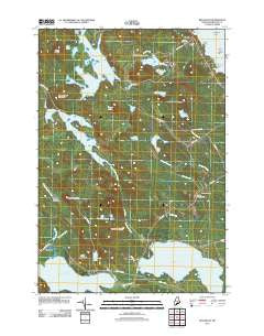 Red Beach Maine Historical topographic map, 1:24000 scale, 7.5 X 7.5 Minute, Year 2011