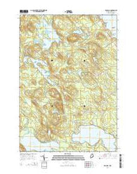 Red Beach Maine Current topographic map, 1:24000 scale, 7.5 X 7.5 Minute, Year 2014