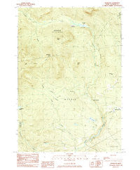 Redington Maine Historical topographic map, 1:24000 scale, 7.5 X 7.5 Minute, Year 1984