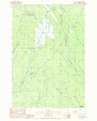 Reed Pond Maine Historical topographic map, 1:24000 scale, 7.5 X 7.5 Minute, Year 1988