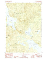 Richardson Pond Maine Historical topographic map, 1:24000 scale, 7.5 X 7.5 Minute, Year 1984