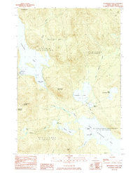 Richardson Pond Maine Historical topographic map, 1:24000 scale, 7.5 X 7.5 Minute, Year 1984