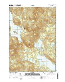 Richardson Pond Maine Current topographic map, 1:24000 scale, 7.5 X 7.5 Minute, Year 2014