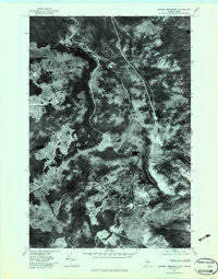 Riviere Monument Maine Historical topographic map, 1:24000 scale, 7.5 X 7.5 Minute, Year 1977