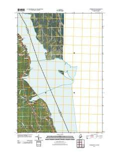 Robbinston Maine Historical topographic map, 1:24000 scale, 7.5 X 7.5 Minute, Year 2011
