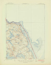 Robbinston Maine Historical topographic map, 1:62500 scale, 15 X 15 Minute, Year 1931