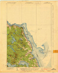 Robbinston Maine Historical topographic map, 1:62500 scale, 15 X 15 Minute, Year 1931