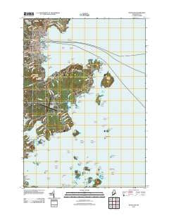 Rockland Maine Historical topographic map, 1:24000 scale, 7.5 X 7.5 Minute, Year 2011